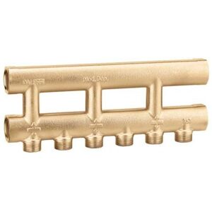 CALEFFI Collettore complanare fuso monolaterale 357 3/4” 2+2