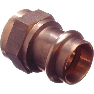 Frabo NIPPLE BQ-PRESS BARONIO IN BRONZO F 3/4'' x Ø 22 mm CONFORME ACQUA GAS  PROFILO V