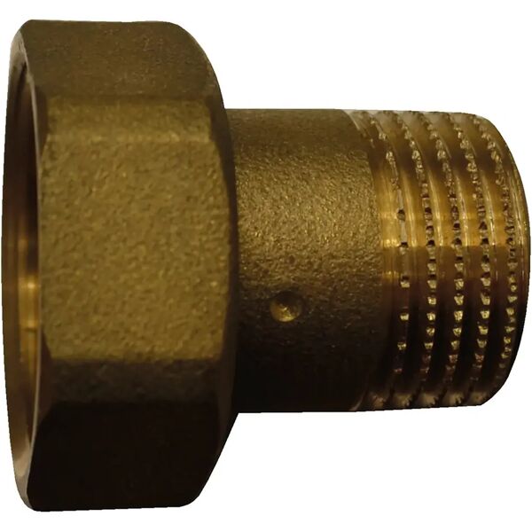 tecnomat codulo sede piana in ottone 1/2''x3/4'' con calotta in ottone giallo