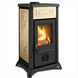 La Nordica Gemma 7111658 Stufa A Legna 7,3kw Liberty Pergamena Codice Prod: 7111658