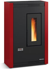 Extraflame Luisella 001282700 Stufa Pellet 4,4kw Acciaio Con Telecomando E Cronotermostato Bordeaux Codice Prod: 001282700