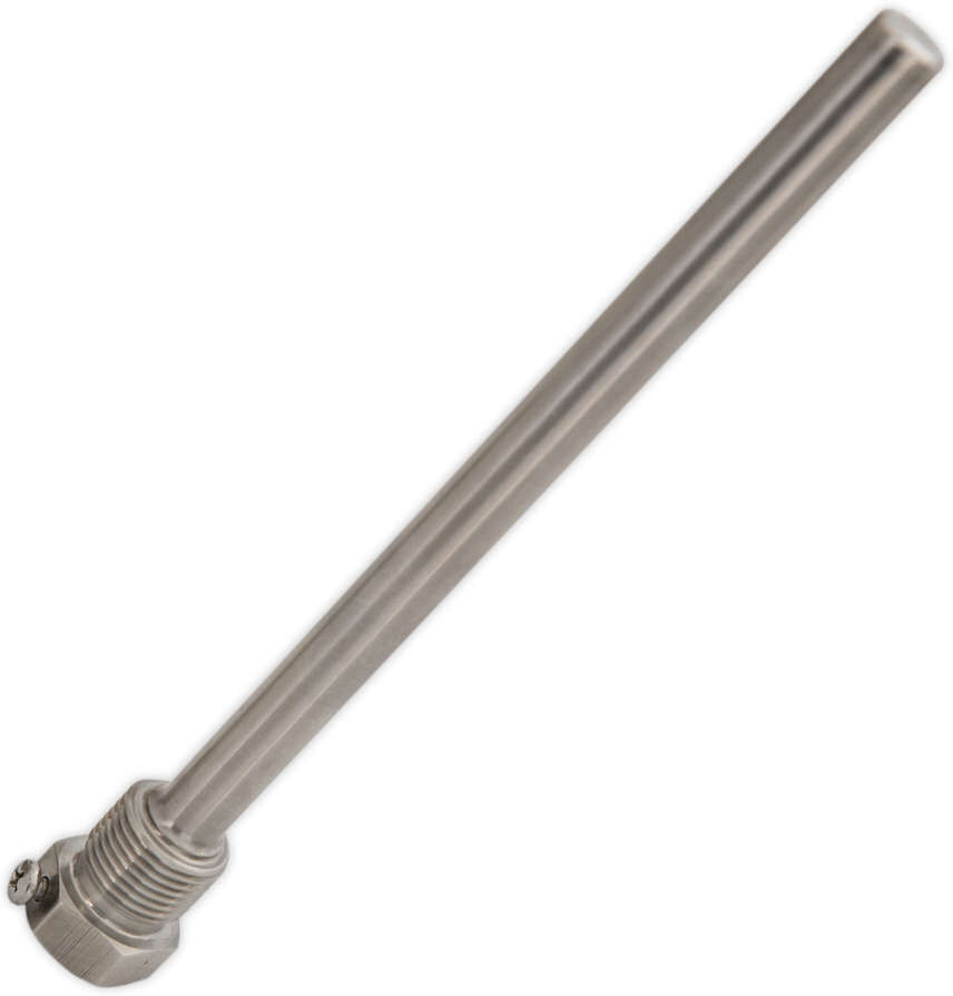 polsinelli pozzetto per sonda termometro 200 inox aisi 304