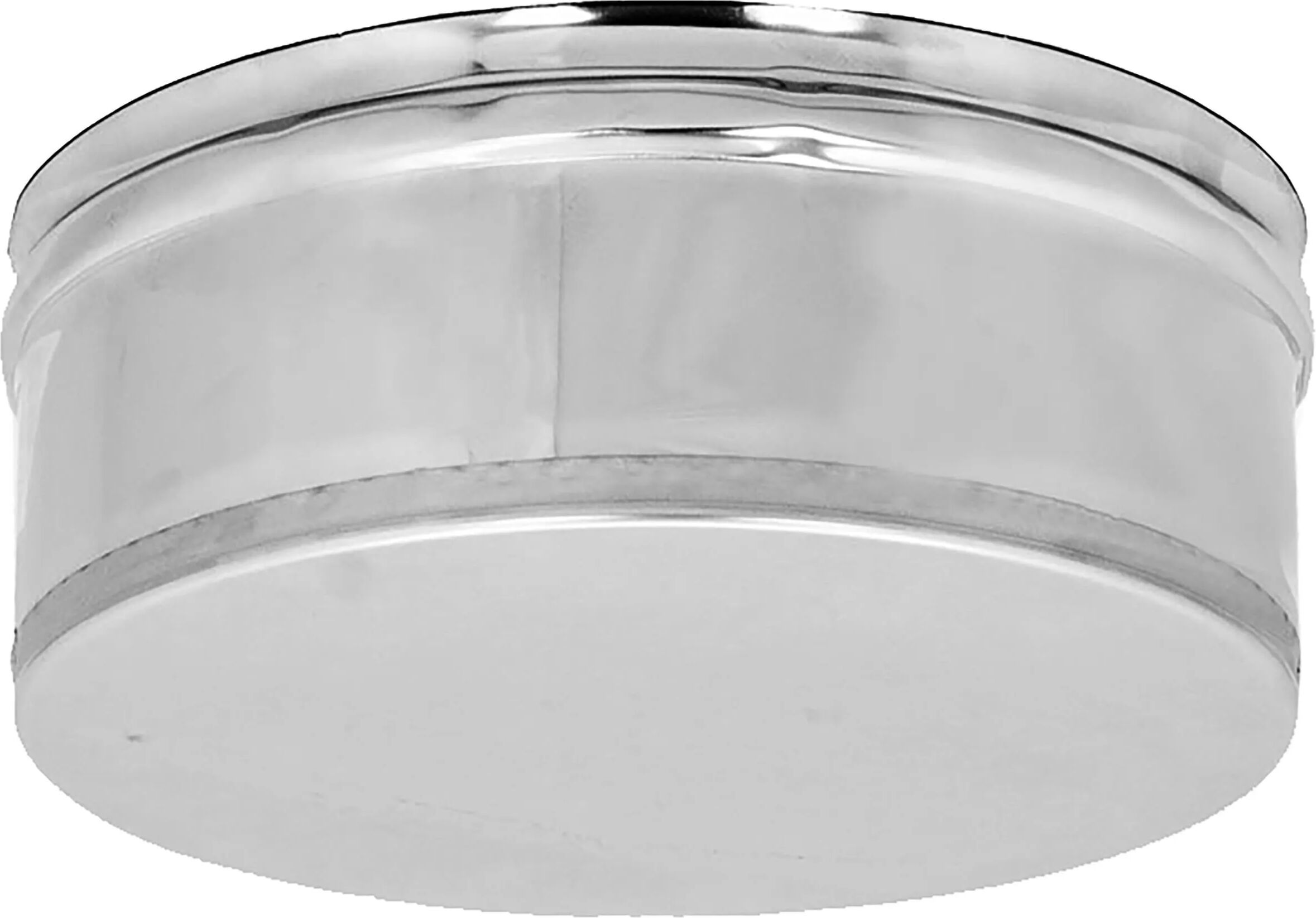 ZINCO Tappo Cieco Inox Monoparete 316 Ø 130 Mm