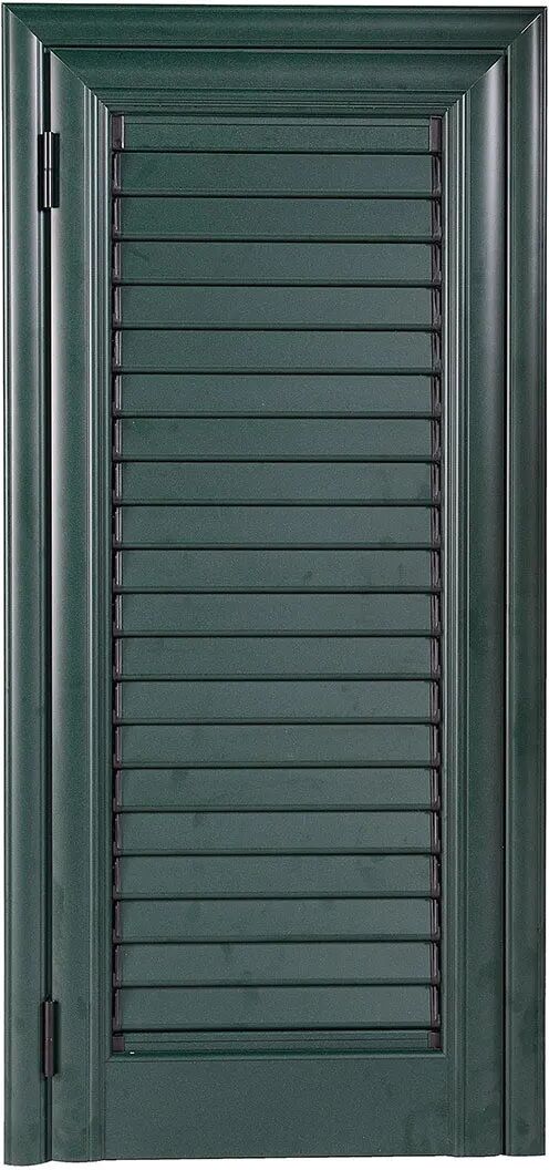 Persiana In Alluminio Verde Marezzato 1 Anta Destra 60x140 Cm (Lxh)