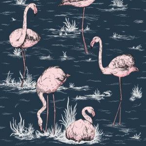 Cole & Son Flamingos behang