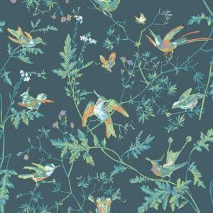 Cole & Son Hummingbirds behang Viridian