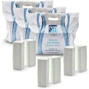 MONARCH WATER Monarch Ultimate Water Softener Block Salt 8kg Bag 6x 4kg Salt Blocks Food Grade