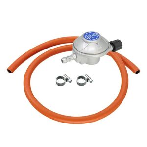 Calor Campingaz 29mbar Butane Screw-On Gas Regulator 1m Hose/Clip Kit