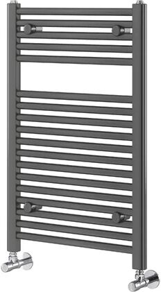 Belfry Heating Vertical Straight Towel Rail Belfry Heating Size: 770mm H x 500mm W x 30mm D, Finish: Grey  - Size: 1600mm H x 500mm W x 100mm D