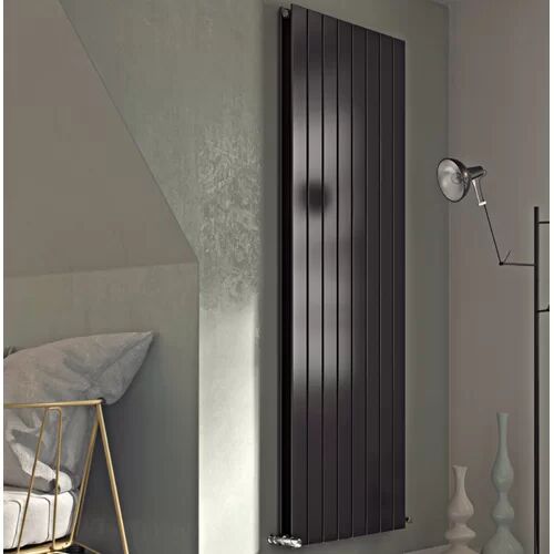 Belfry Heating Andrew Vertical Double Panel Radiator Belfry Heating Size: 180 cm H x 44.5 cm W x 8.6 cm D, Finish: Anthracite  - Size: 140cm H x 200cm W x 0.02cm D