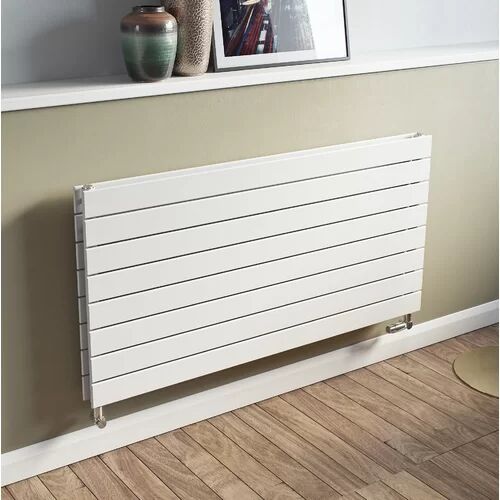 Belfry Heating Andrew Horizontal Flat Panel Radiator Belfry Heating Radiator Colour: White, Size: 44.5cm H x 150cm W x 8.6cm D  - Size: 44.5cm H x 150cm W x 8.6cm D