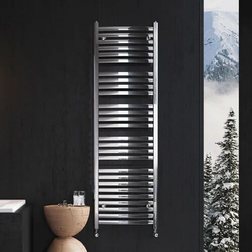 Belfry Heating Sahara Vertical Straight Towel Rail Belfry Heating Size: 1600mm H x 500mm W x 100mm D  - Size: 800mm H x 490mm W x 80mm D