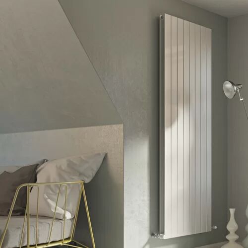 Belfry Heating Andrew Vertical Flat Panel Radiator Belfry Heating Radiator Colour: White, Size: 150cm H x 44.5cm W x 8.6cm D  - Size: 180cm H x 29.5cm W x 8.6cm D