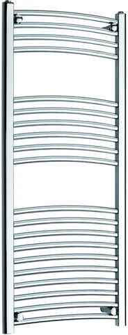 K-Vit Vertical Curved Towel Rail K-Vit Size: 120cm H x 60cm W x 5cm D  - Size: 160cm H x 40cm W x 5cm D