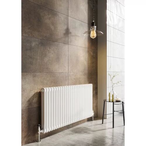 Belfry Bathroom Jayda Horizontal Traditional Colosseum Radiator Belfry Bathroom Radiator Colour: White, Size: 600mm H x 605mm W x 70mm D  - Size: 3cm H x 150cm W x 90cm D