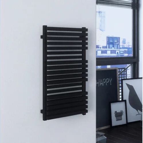 Terma Quadrus Bold Vertical Flat Panel Towel Rail Terma  - Size: 1200cm H X 500cm W X 83cm D