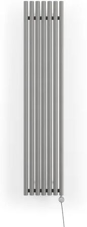 Terma Rolo Room E Vertical Designer Radiator Terma Radiator Colour: Light Grey  - Size: Double (4'6)