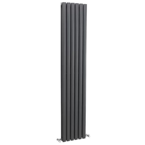 Nuie Vertical/Horizontal Flat Panel Radiator Nuie Radiator Colour: Grey  - Size: 20cm H X 73cm W X 32cm D