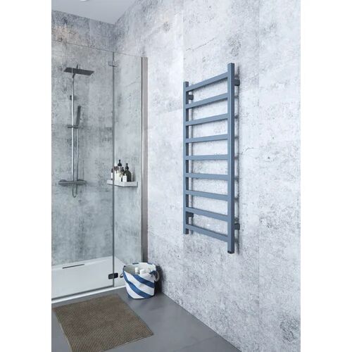 Terma Simple Vertical Straight Towel Rail Terma Finish: Blue, Size: 108cm H x 50cm W x 7.2cm D  - Size: Double (4'6)