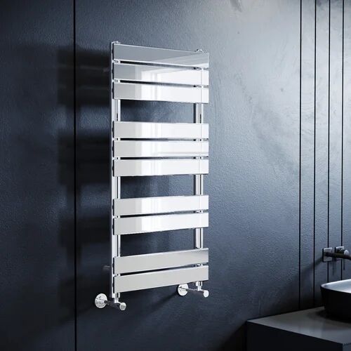 Belfry Bathroom Penstemon Vertical Flat Panel Towel Rail Belfry Bathroom Size: 1000mm H x 500mm W x 68mm D  - Size: 60cm H x 180cm W x 30cm D