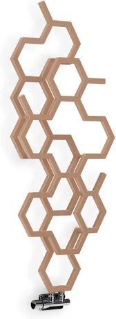 Terma Hex Vertical Designer Radiator Terma Radiator Colour: Brown  - Size: 753cm H X 400cm W X 65cm D