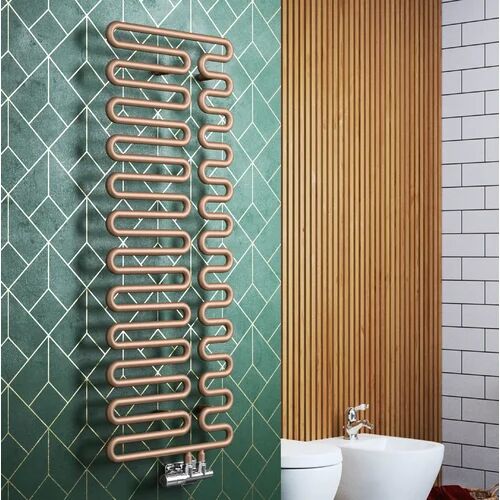 Terma Swale Vertical Designer Towel Rail Terma  - Size: 87cm H x 45cm W x 12.2cm D