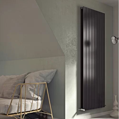 Belfry Heating Andrew Vertical Flat Panel Radiator Belfry Heating Radiator Colour: Anthracite, Size: 180cm H x 67cm W x 8.6cm D  - Size: 61cm H x 41cm W