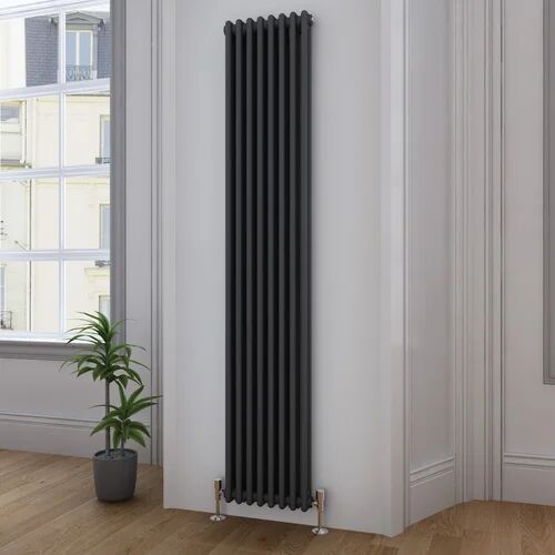 Belfry Bathroom Diredra Vertical Flat Panel Radiator Belfry Bathroom  - Size: 152.4cm H x 101.6cm W x 3.81cm D