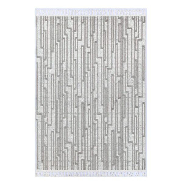 Unbranded Aria Cream Grey Matrix Rug