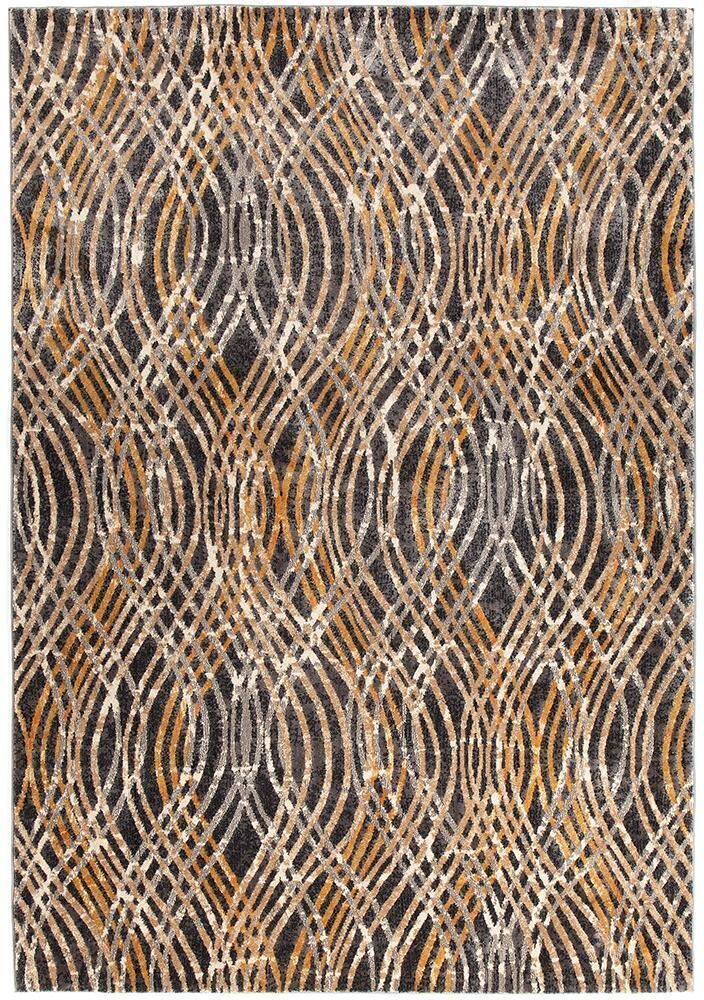 Unbranded Dreamscape Flurry Modern Charcoal Rug