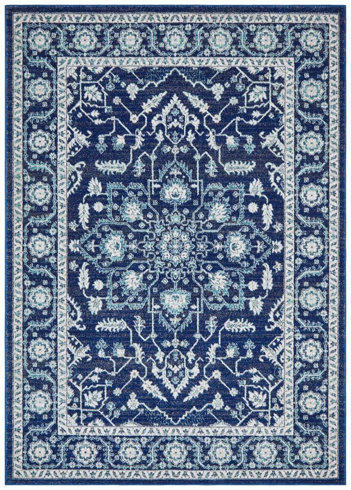 Unbranded Evoke Release Navy Transitional Rug