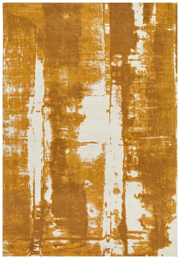 Unbranded Magnolia Abstract Mustard Rug