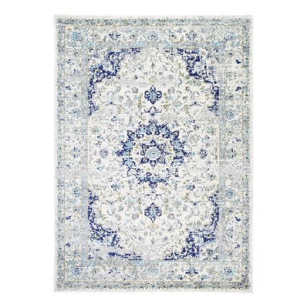 Unbranded Delicate Navy Blue Traditional Rug