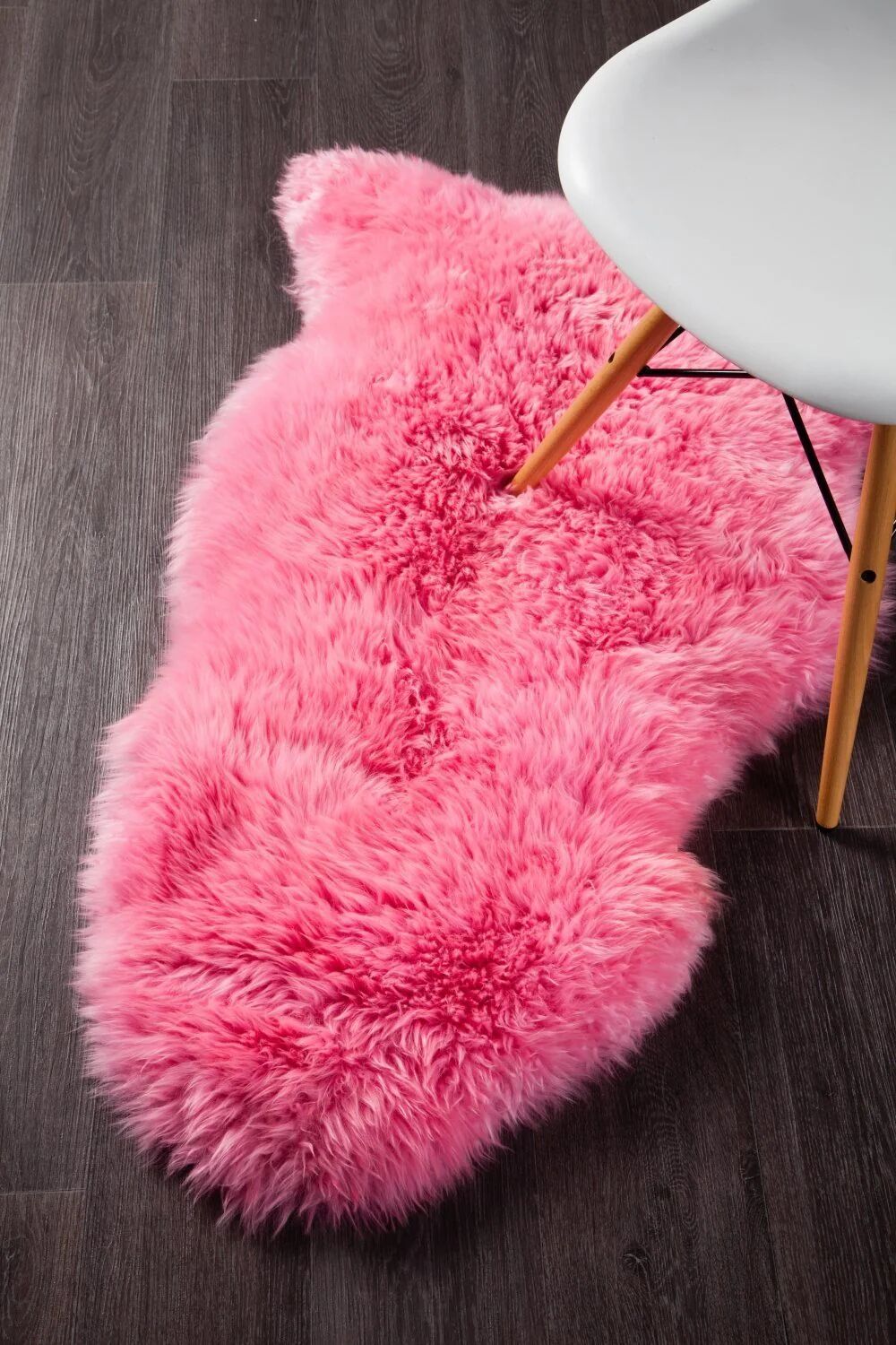 Unbranded Natural New Zealand Pink Sheep Skin Rug