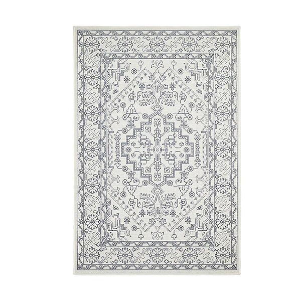 Unbranded Ocean Power Loomed White Rug