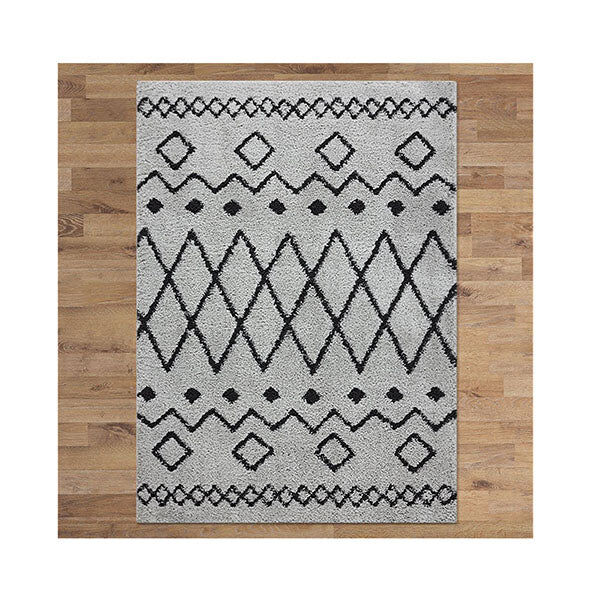 Unbranded Sorento Shaggy Grey Hallway Runner Non Shedding Rug