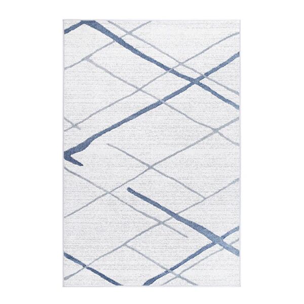 Unbranded Wind Abstract Stripe Light Blue Rug