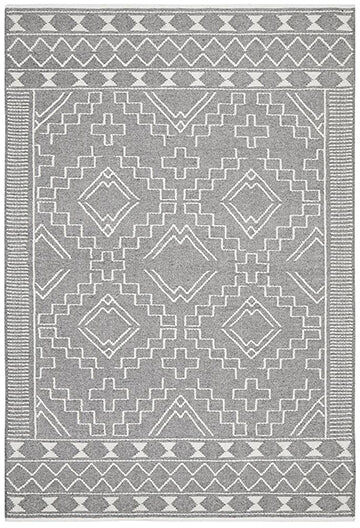 Unbranded Hudson Grey Modern Hand Loomed Rug