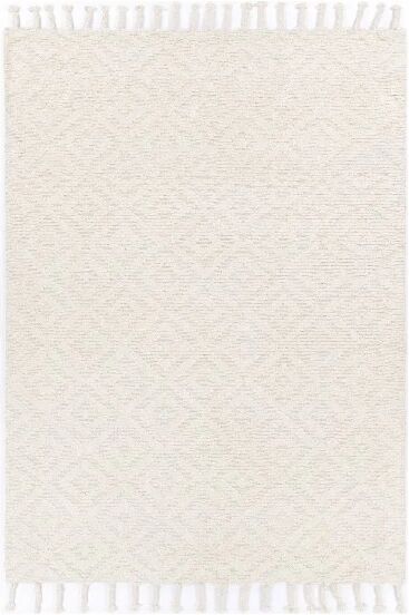 Unbranded Leilani Plush Diamond Cream Rug