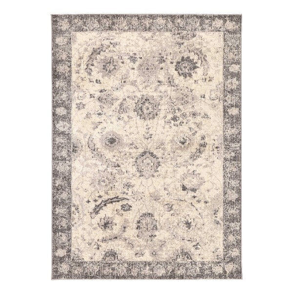 Unbranded Micah Beige/Black Traditional Rug