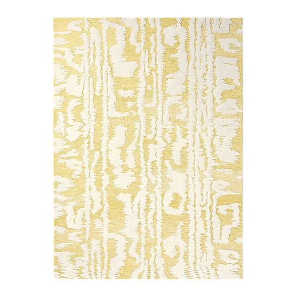 Unbranded Waterwave Stripe Citron Contemporary Hand Tufted Rug