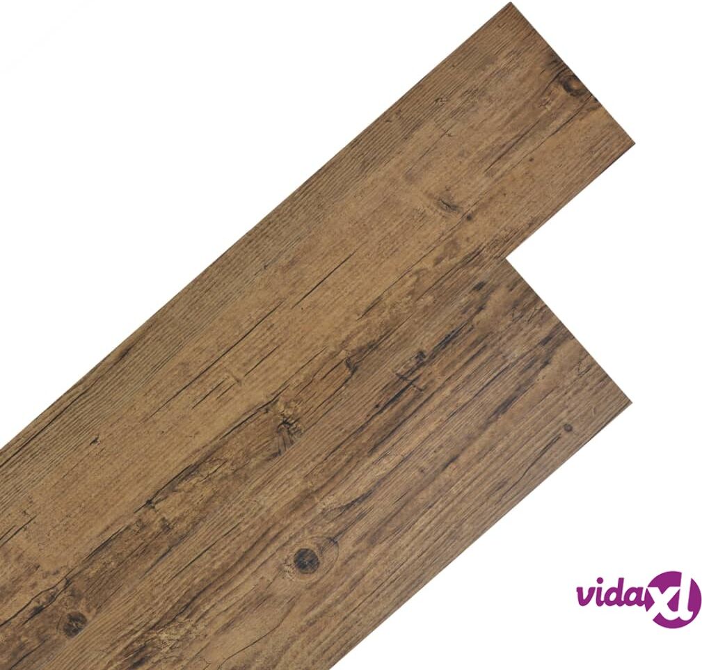 vidaXL Self-adhesive PVC Flooring Planks 5.02 m²  2 mm Walnut Brown