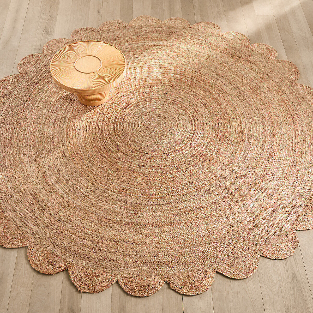 AM.PM Tapis rond jute festonné Ø300, Hempy