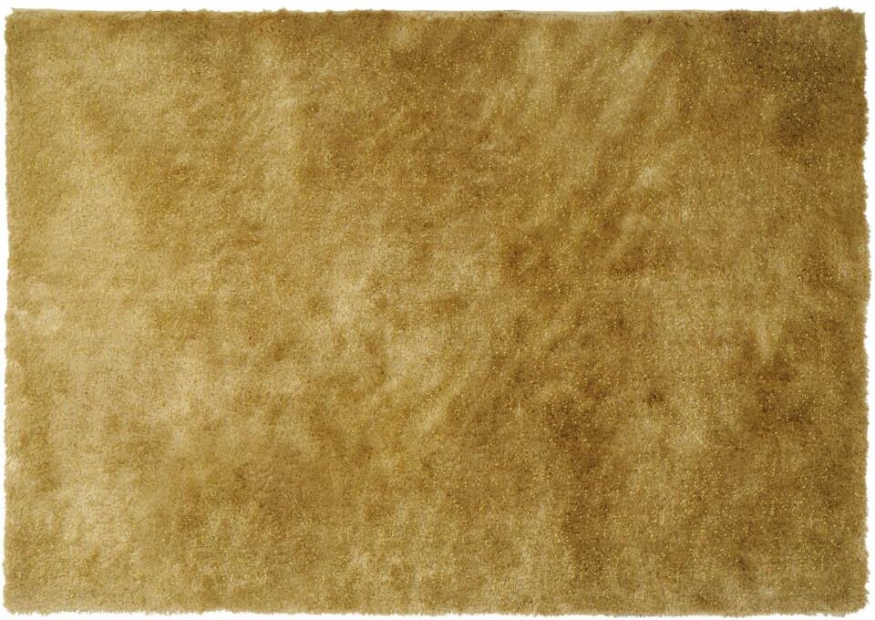 Vente-unique.be Tapis shaggy GLITTER -160 x 230 cm - Doré