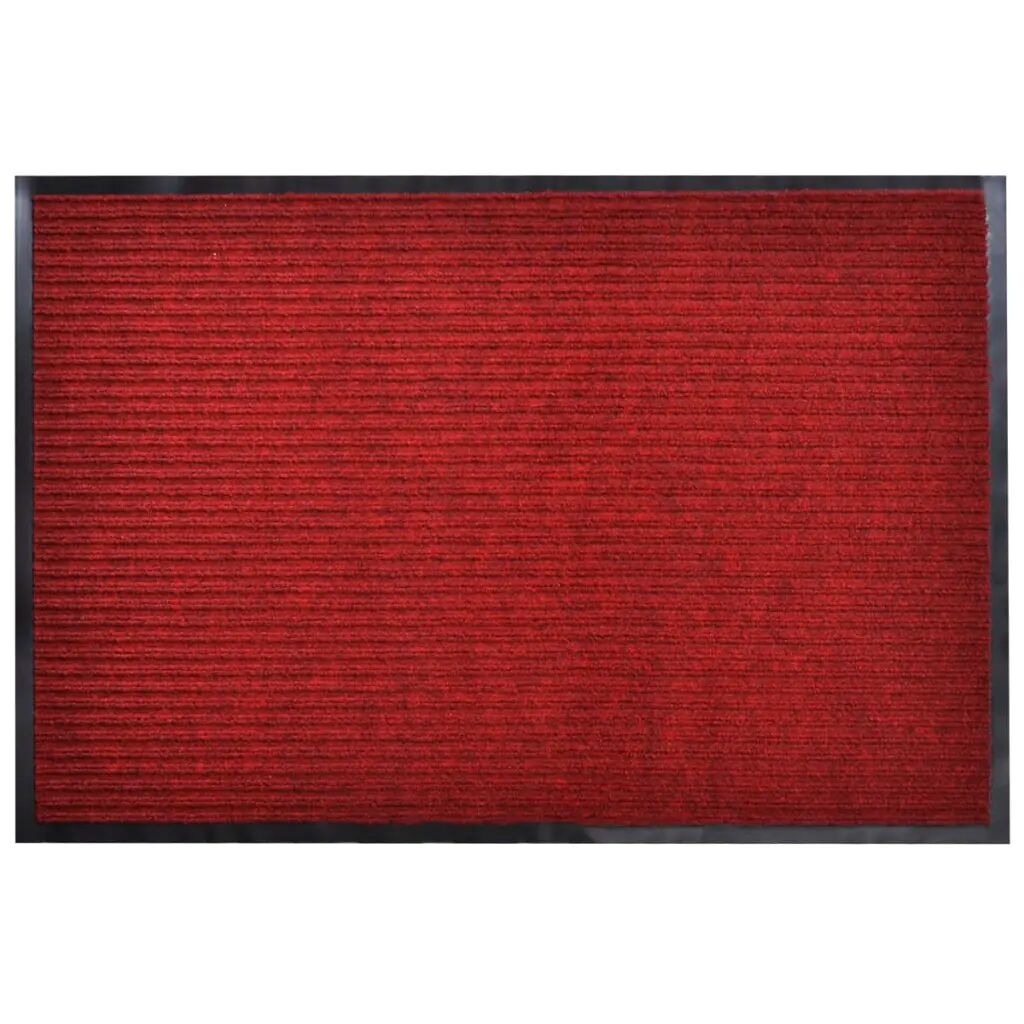vidaXL Paillasson PVC Rouge 90 x 120 cm