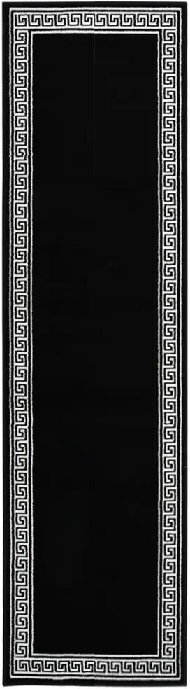 vidaXL Tapis BCF Noir avec motif 60x250 cm