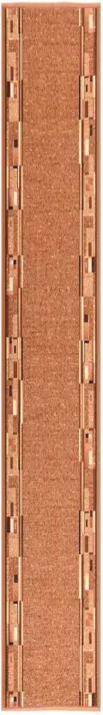 vidaXL Tapis de couloir antidérapant Marron 100x450 cm