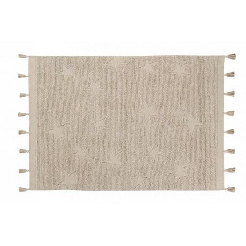 Lorena Canals Tapis Lavable STARS NATURAL 120x175 - Lorena Canals