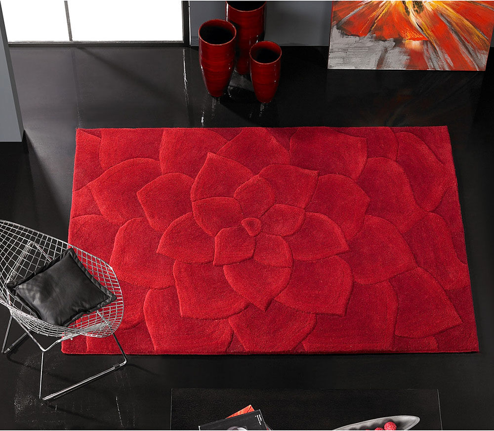 Carving Tapis KALISTA Rouge - Carving