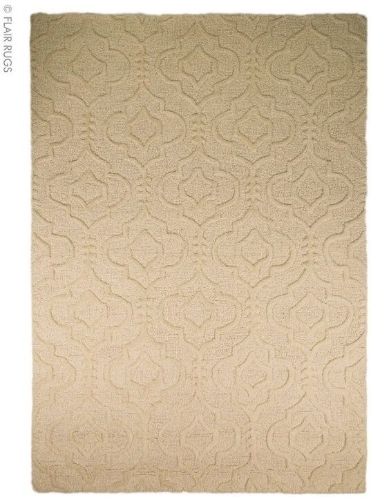 Flair Rugs Tapis laine fait main crème Marrakech Flair Rugs